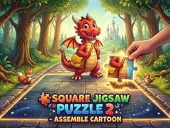 Hry Square jigsaw Puzzle 2 - Assemble Cartoon