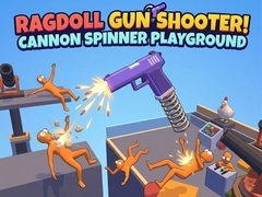 Hry Ragdoll Gun Shooter! Cannon Spinner Playground