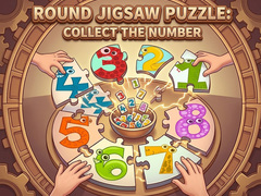 Hry Round jigsaw Puzzle - Collect the Number