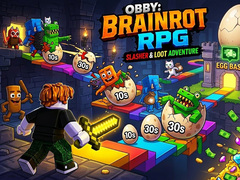 Hry Obby: Brainrot RPG Slasher & Loot Adventure