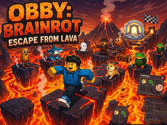 Hry Obby: Brainrot escape from Lava