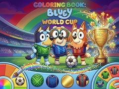 Hry Coloring Book: Bluey World Cup