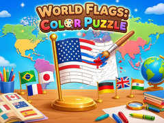 Hry World Flags: Color Puzzle