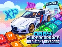 Hry Obby: Supercar Race on a Giant Keyboard