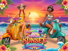 Hry Besties Sunset Scooter Rider