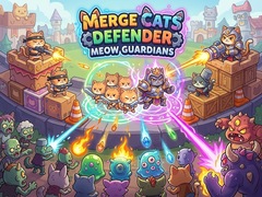 Hry Merge Cats Defender: Meow Guardians