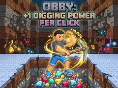 Hry Obby: +1 Digging Power per Click