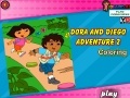 Hry Dora and Diego Adventure Coloring 2