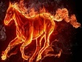 Hry Flame horse puzzle
