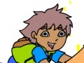 Hry Go Diego go online coloring game