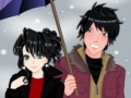 Hry Anime Winter Couple Ddress Up Game