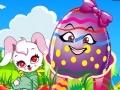 Hry Easter Bunny and Colorful Eggs